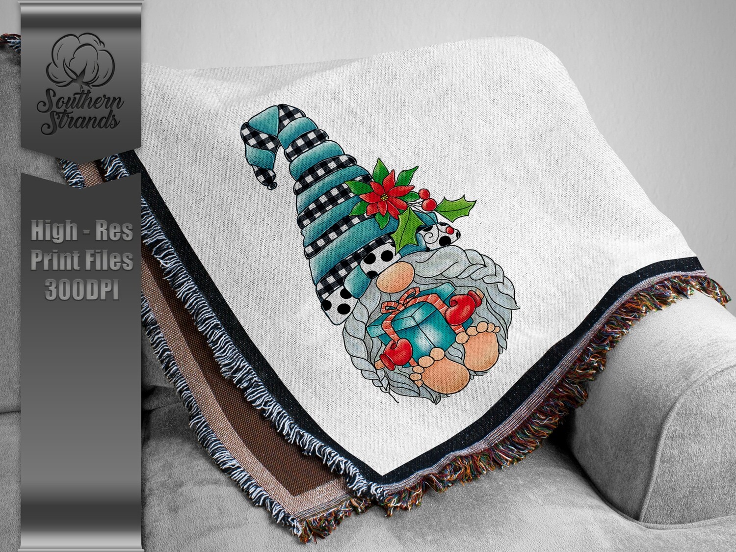 Barefoot Christmas Gnome | Digital Download