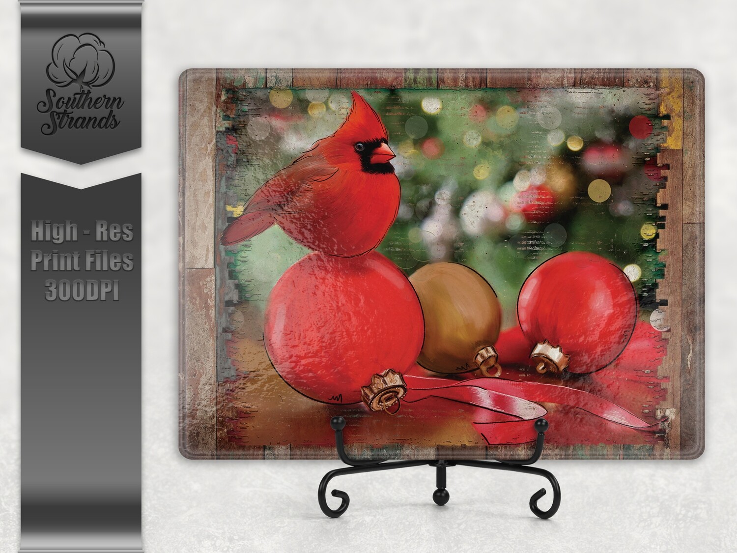 Christmas Redbird Cutting Board | 2 sizes
