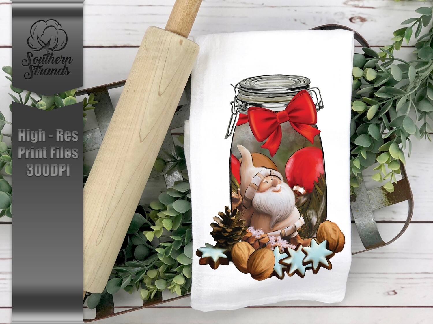Christmas Gnome in a Jar | Digital Download