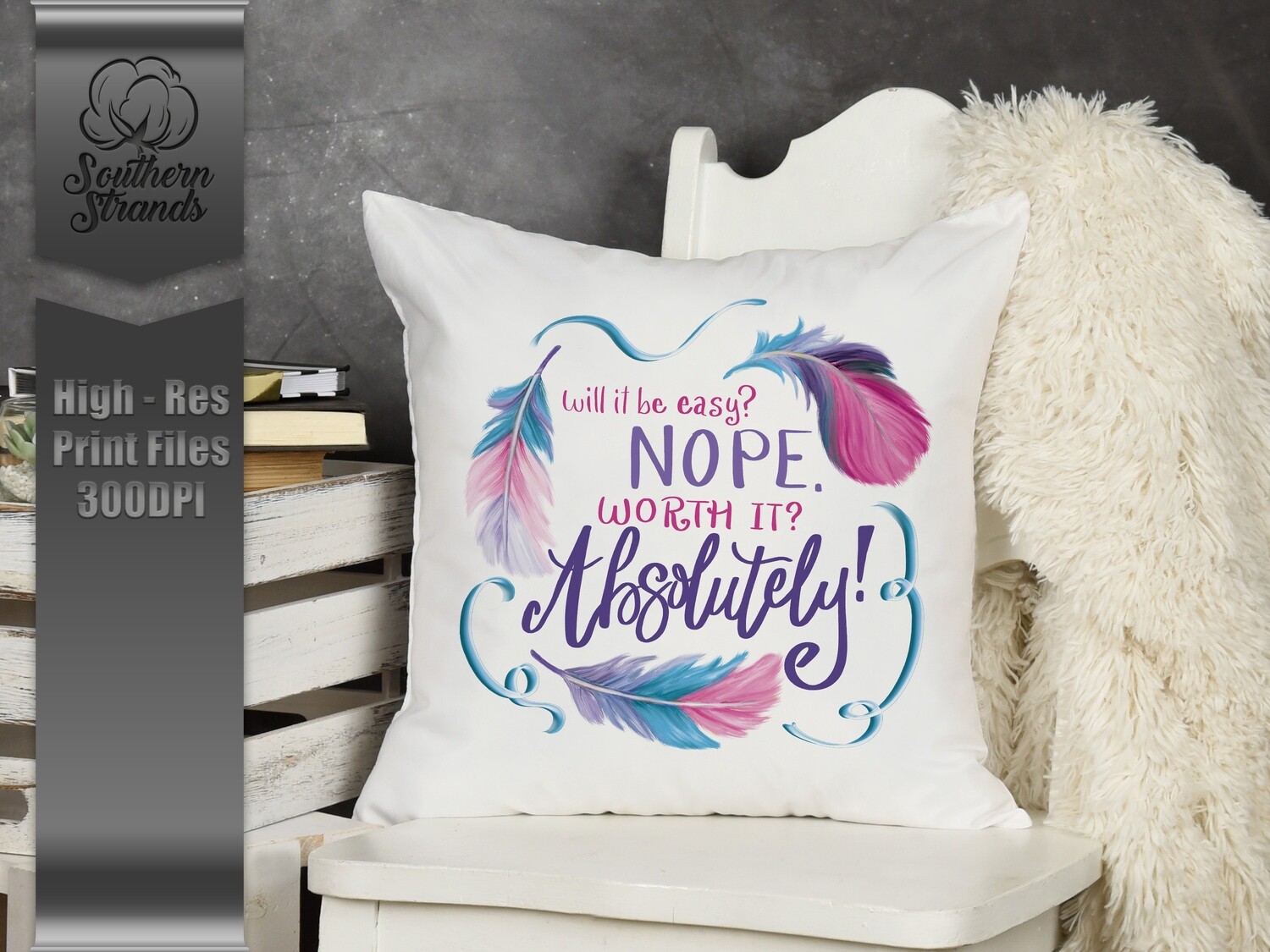 Worth It Absolutely - Bright Colors | Digital Download