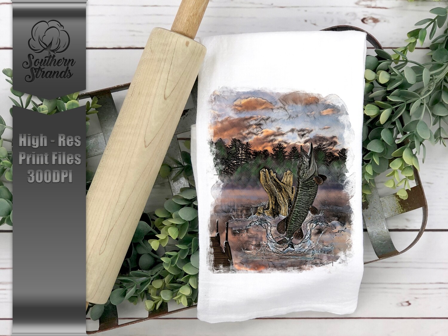 Grunged Muskie | Digital Download