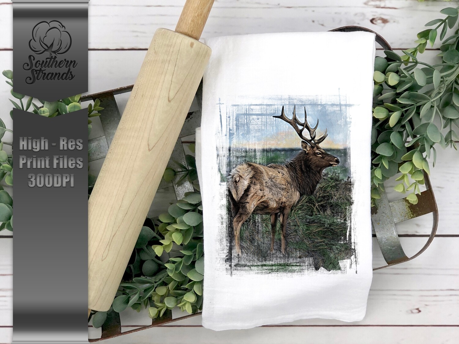 Grunged Elk | Digital Download