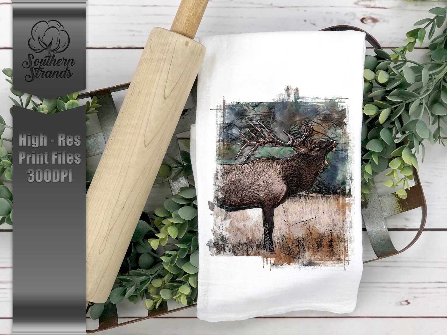 Grunged Elk 2 | Digital Download