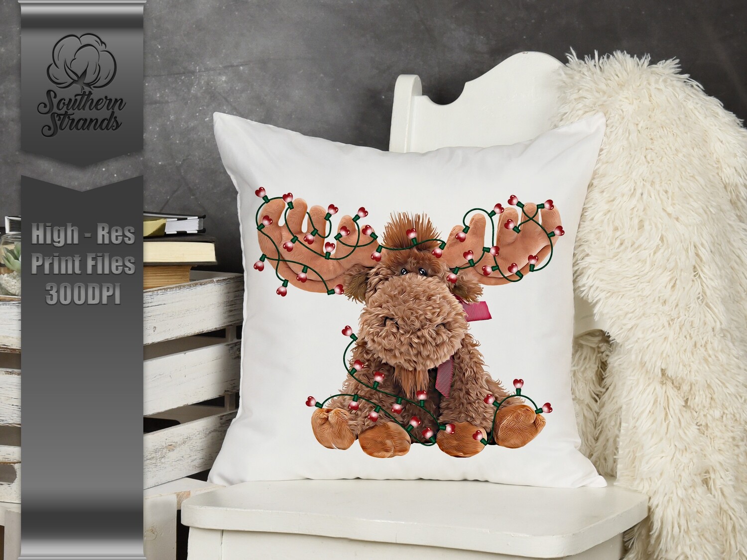 Valentine Moose - With Lights  | Digital Download