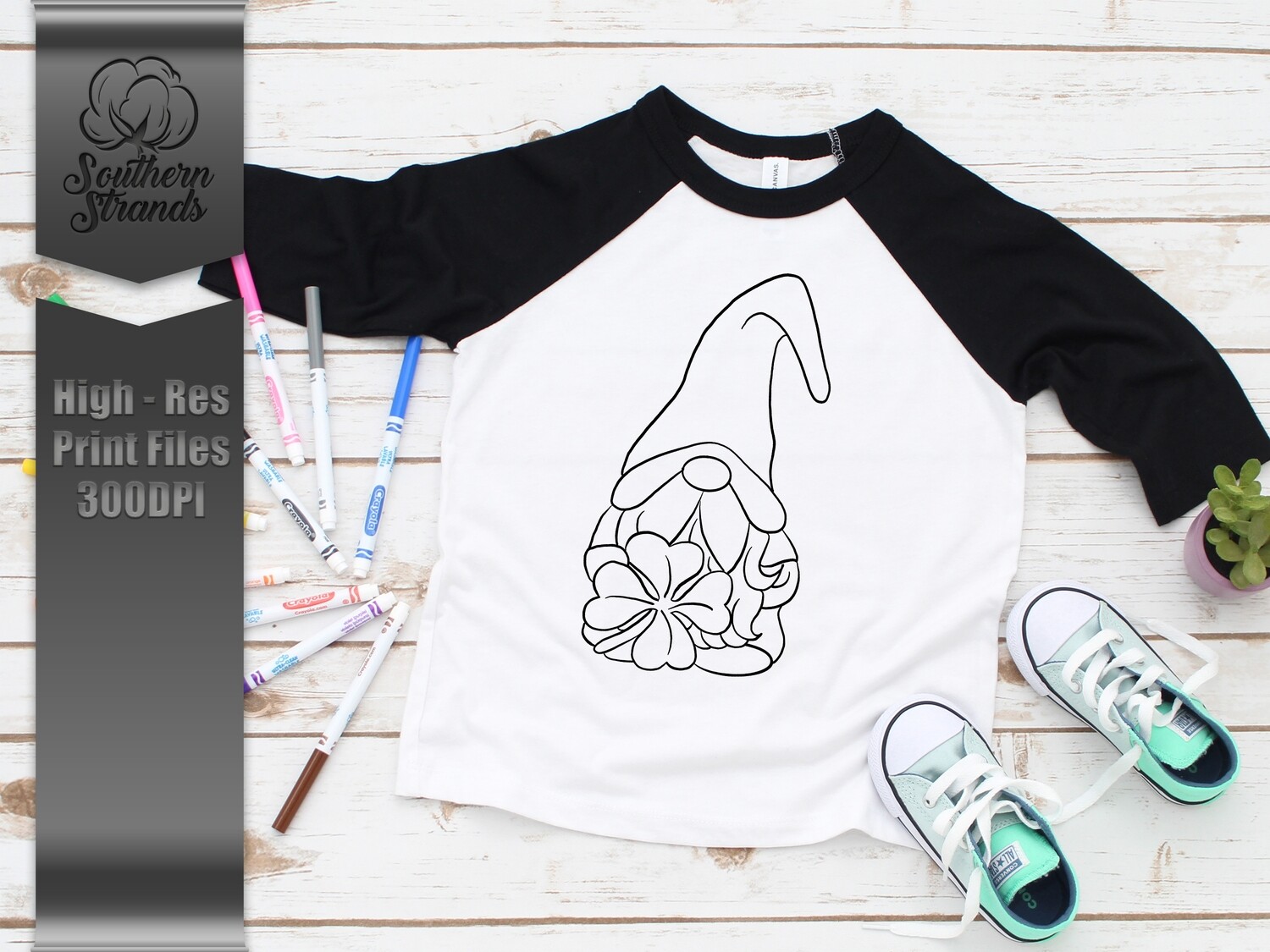 Lucky Gnome Boy Coloring | Digital Download