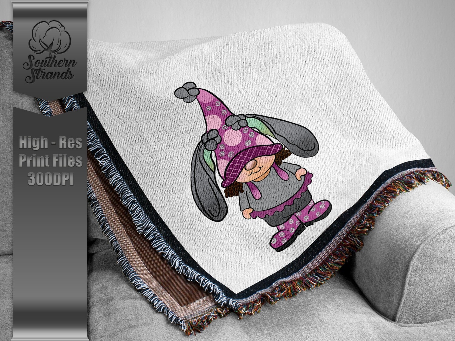 Purple Gnome Bunny | Digital Download