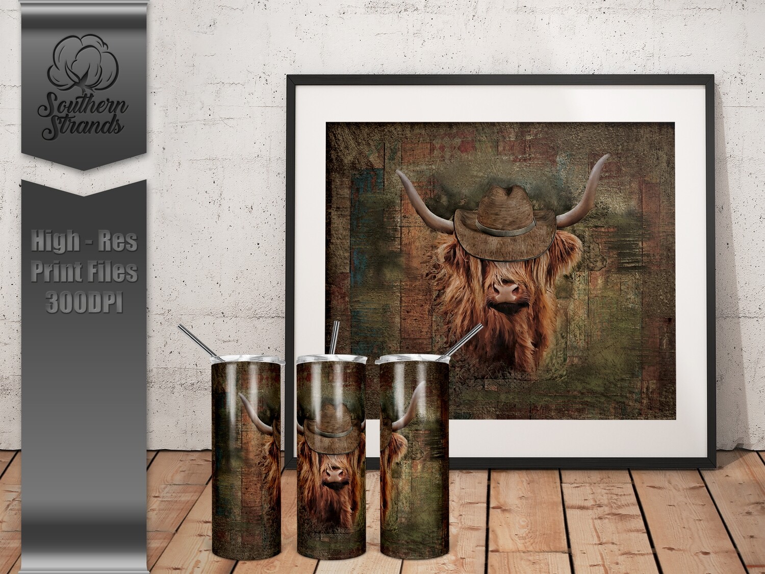 Highland Cow Tumbler | DIGITAL DESIGN