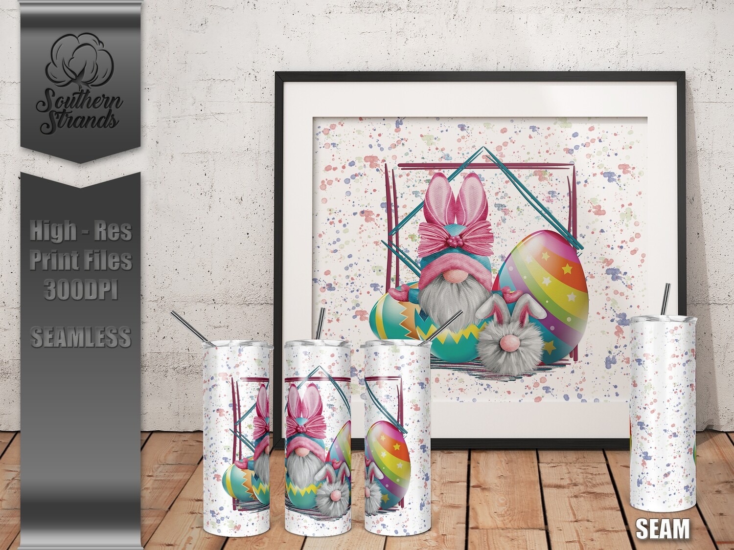 Gnome Bunny Easter Tumbler | DIGITAL DESIGN