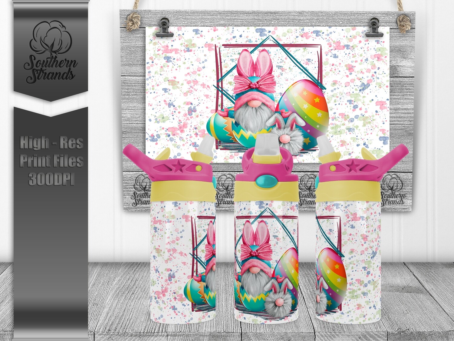 Gnome Bunny Flip Sippy Tumbler | DIGITAL DESIGN