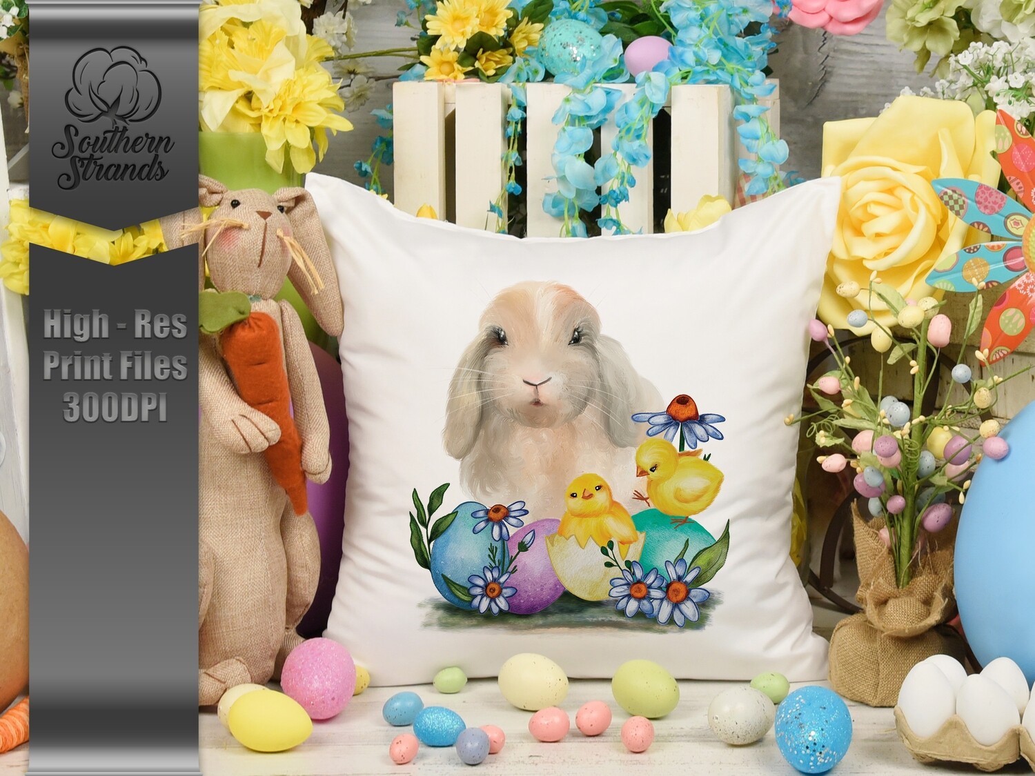Chicks, Eggs and Easter Bunny | Digital Download