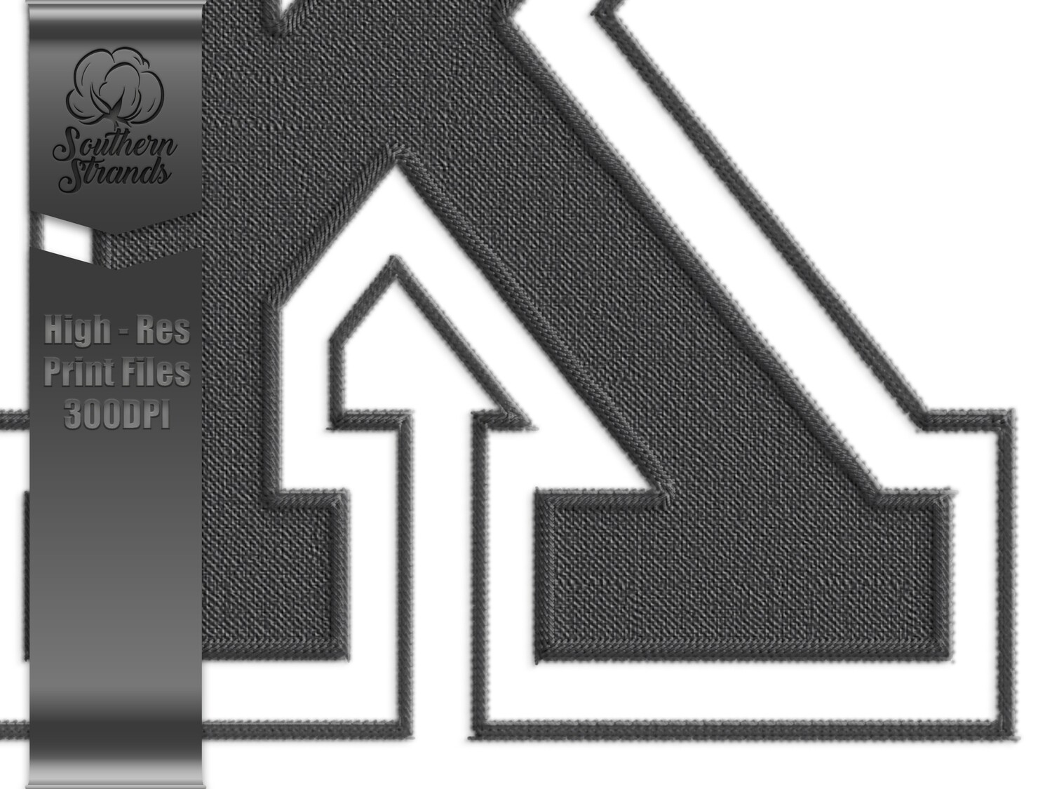 Applique Sports - Faux Embroidery Sports Alphas and Numbers - 3 Grey | Digital Download