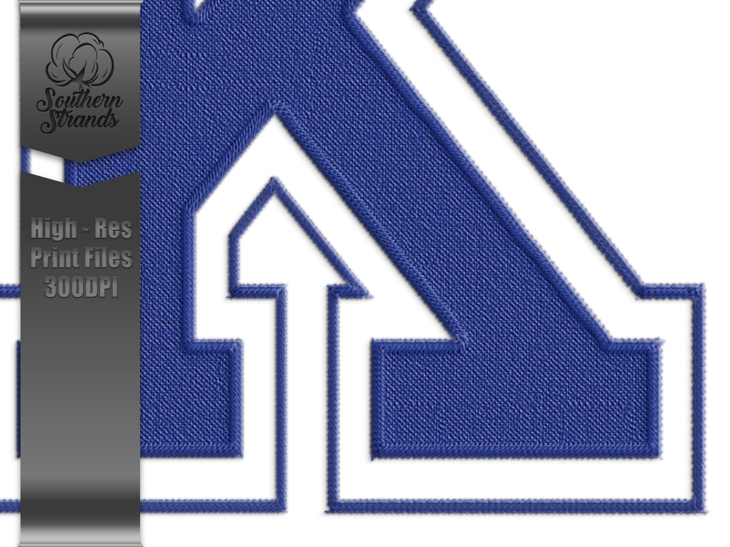 Applique Sports - Faux Embroidery Sports Alphas and Numbers - 9 Royal | Digital Download