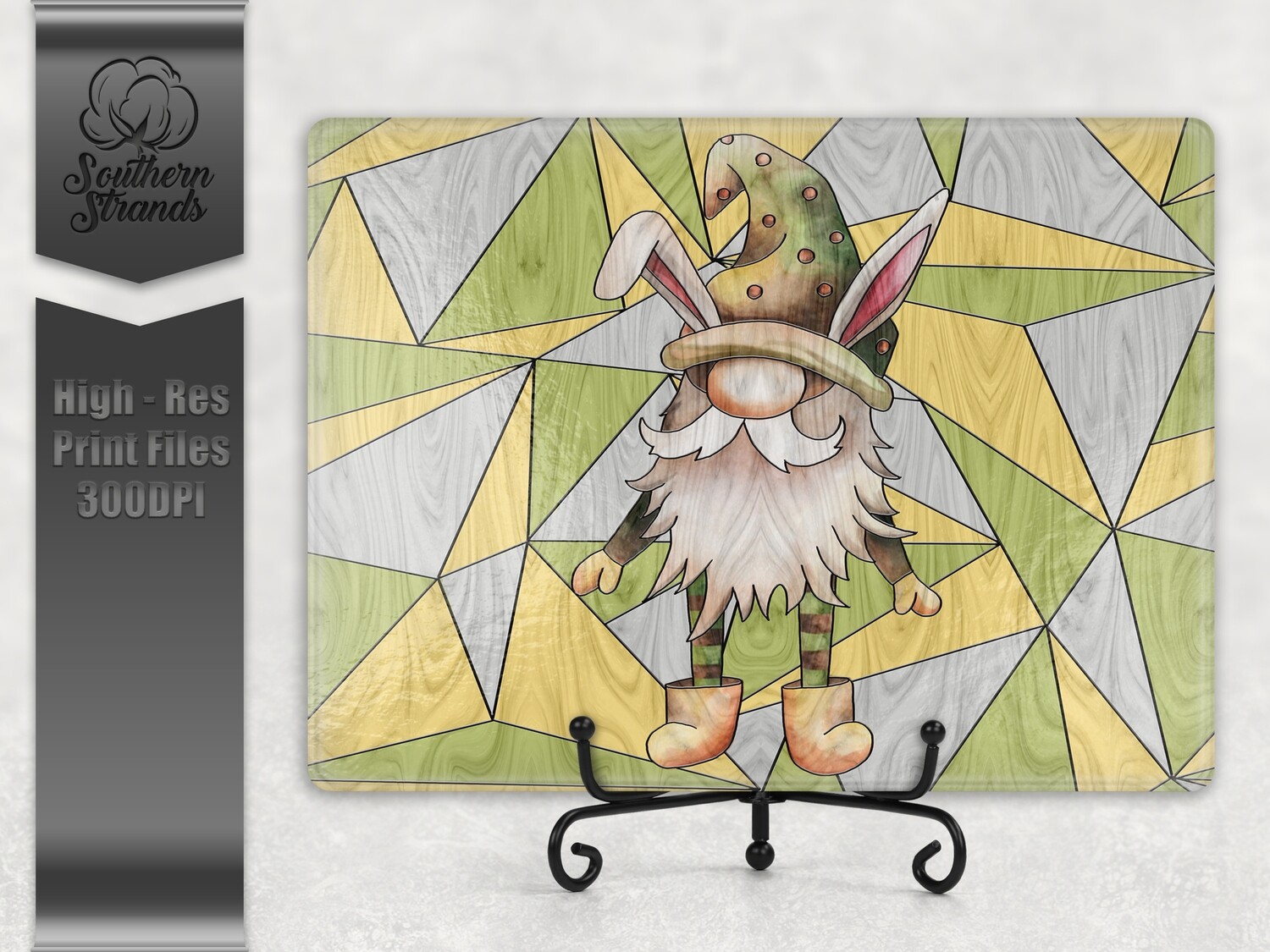 Stained Glass - Easter Gnome Cutting Board | 2 sizes