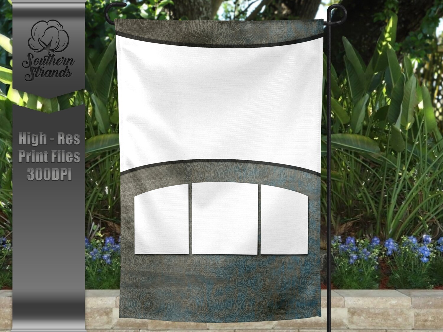 Elegant Swash NO TEXT Garden Flag 12x18 | DIGITAL DESIGN