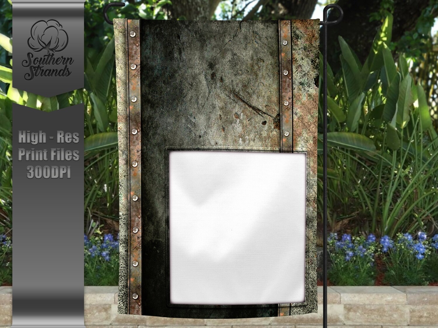 Senior Garden Flag - Concrete Senior Flag - NO TEXT- 12x18