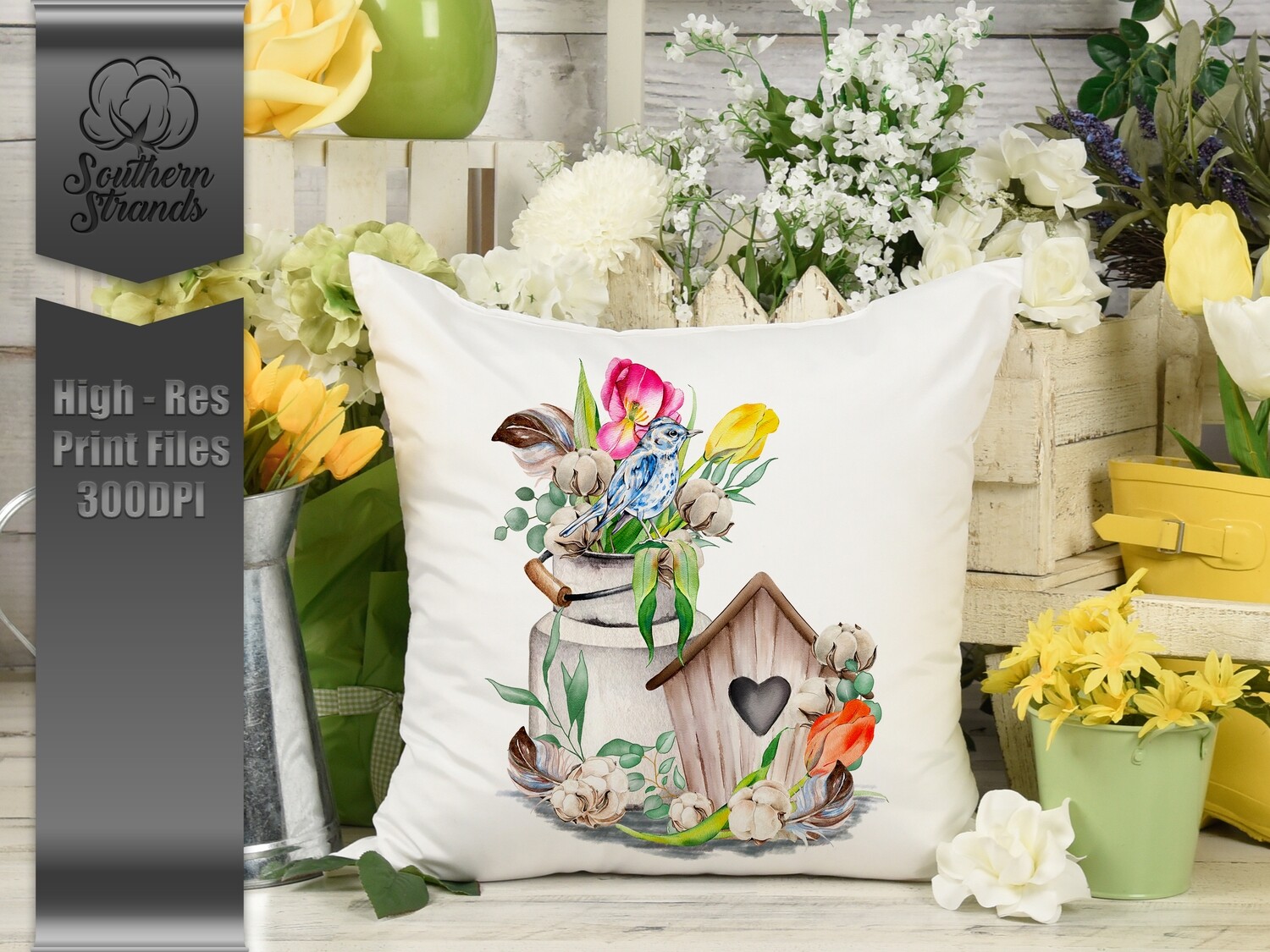 Tulips and Birds | Digital Download