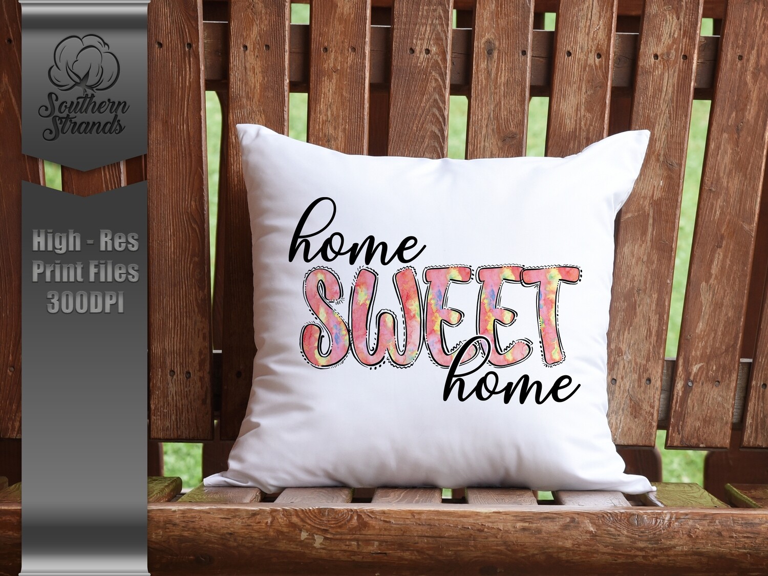 Watercolor Home Sweet Home - Pink | Digital Download