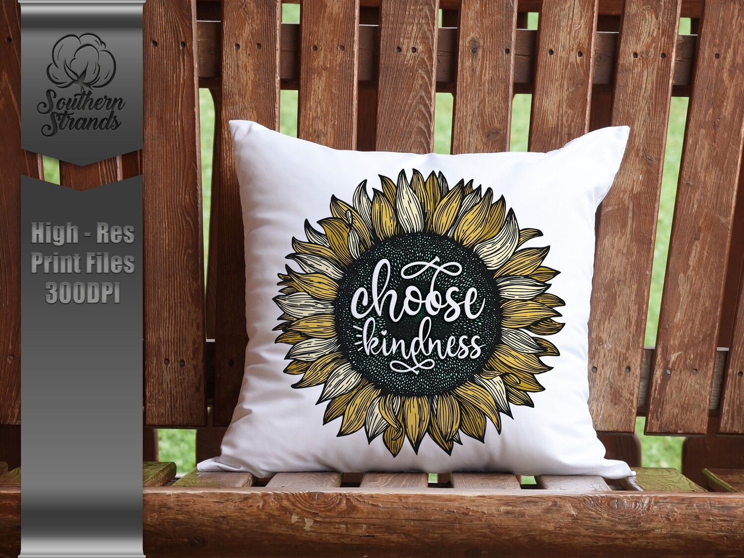 Gold Sunflower - Choose Kindness  |  DIGITAL DESIGN