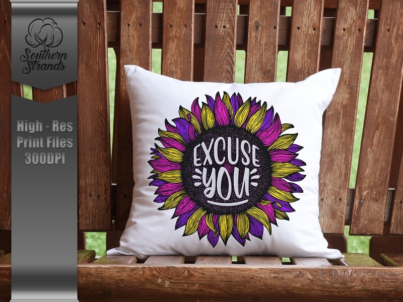 Neon Sunflower - Excuse You  |  DIGITAL DESIGN