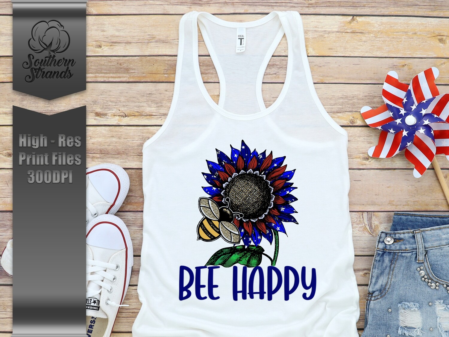 Patriotic BEE Happy  |  DIGITAL DESIGN
