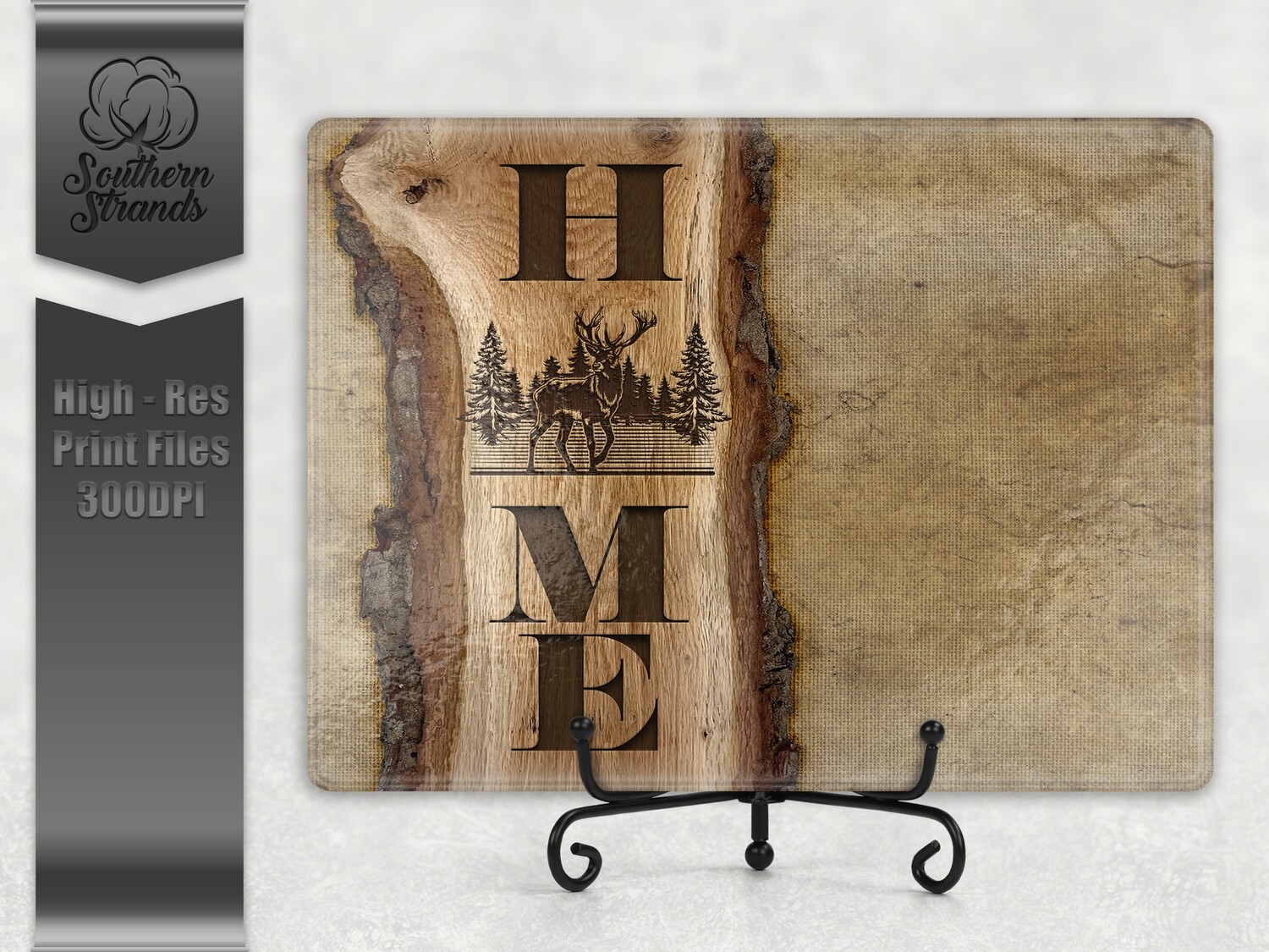 Wooden Plank Cutting Board - Deer | 2 sizes