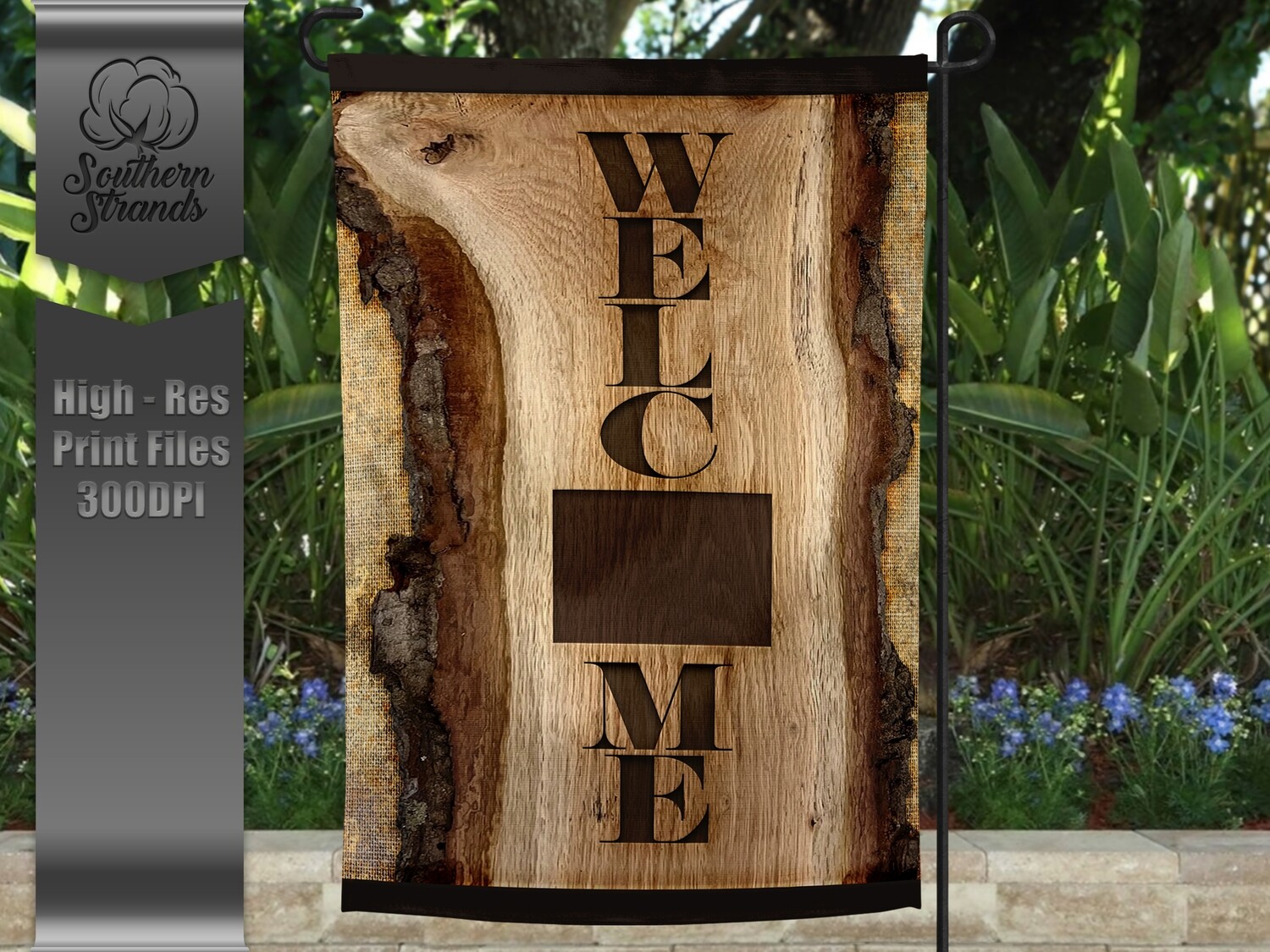 Wooden Plank Garden Flag - Colorado | 12x18 | DIGITAL DESIGN