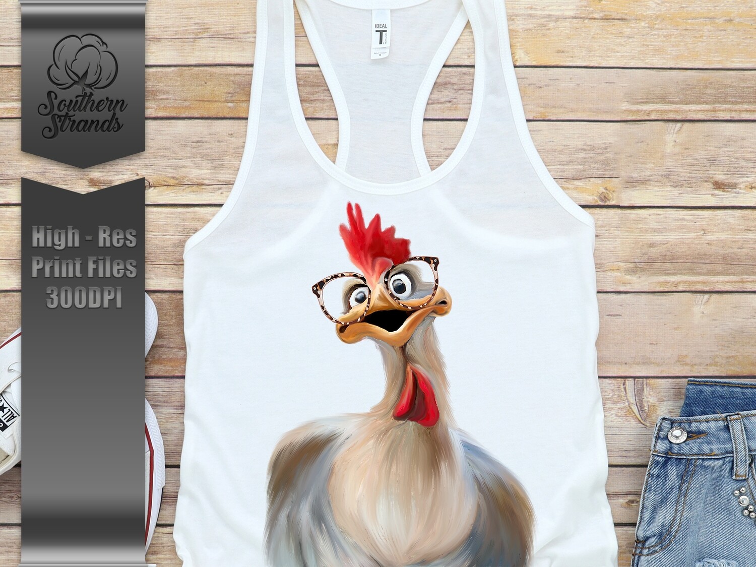 Just Relax Crazy Chicken  |  DIGITAL DESIGN