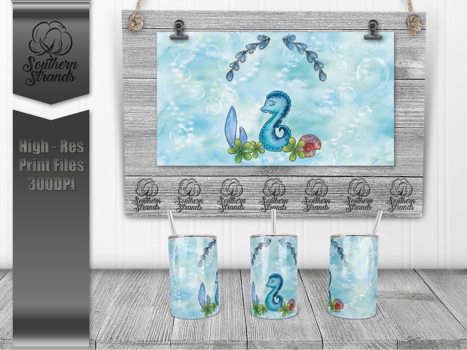 Baby SeaLife - Baby SeaHorse - Sippy Cup | DIGITAL DESIGN