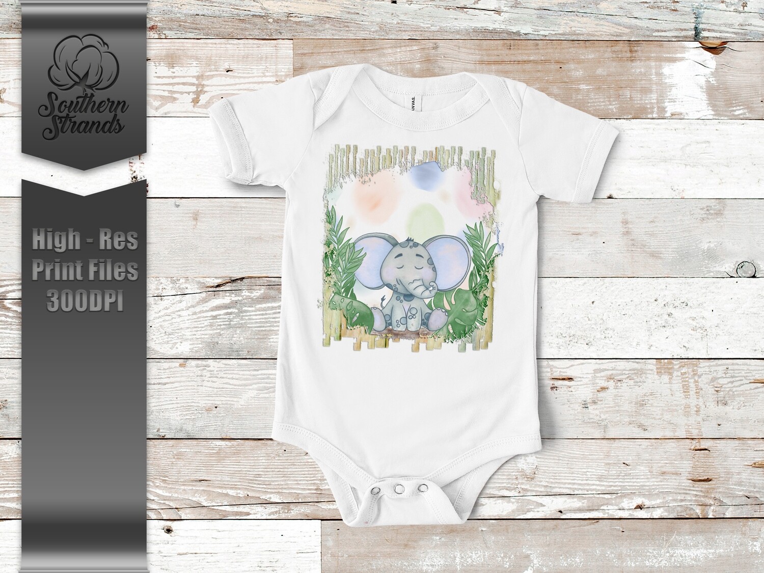 Baby Elephant - Blue  |  DIGITAL DESIGN