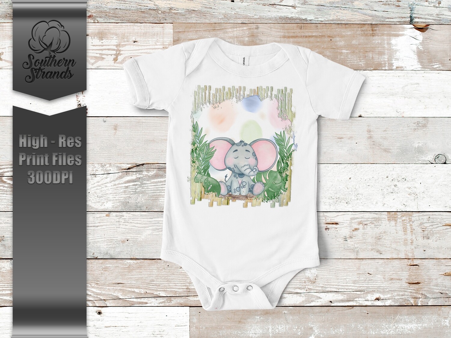 Baby Elephant - Pink  |  DIGITAL DESIGN
