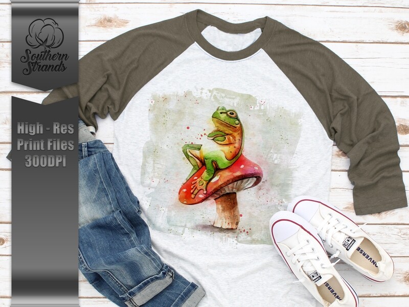 Wild Watercolor Frog  |  DIGITAL DESIGN