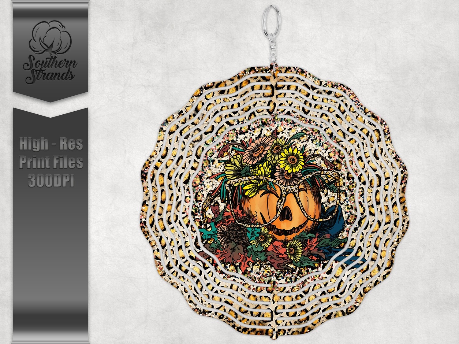 Painted Punkin&#39; - Wind Spinner - with glitter - Cutting Board - Coasters |  DIGITAL DESIGN