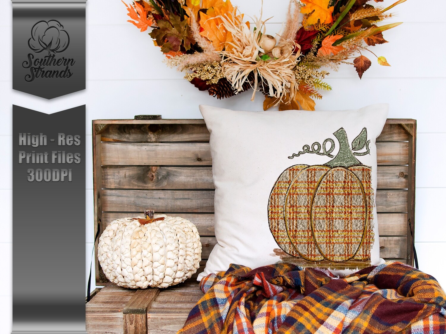 Loopy Plaid Pumpkin |  DIGITAL DESIGN