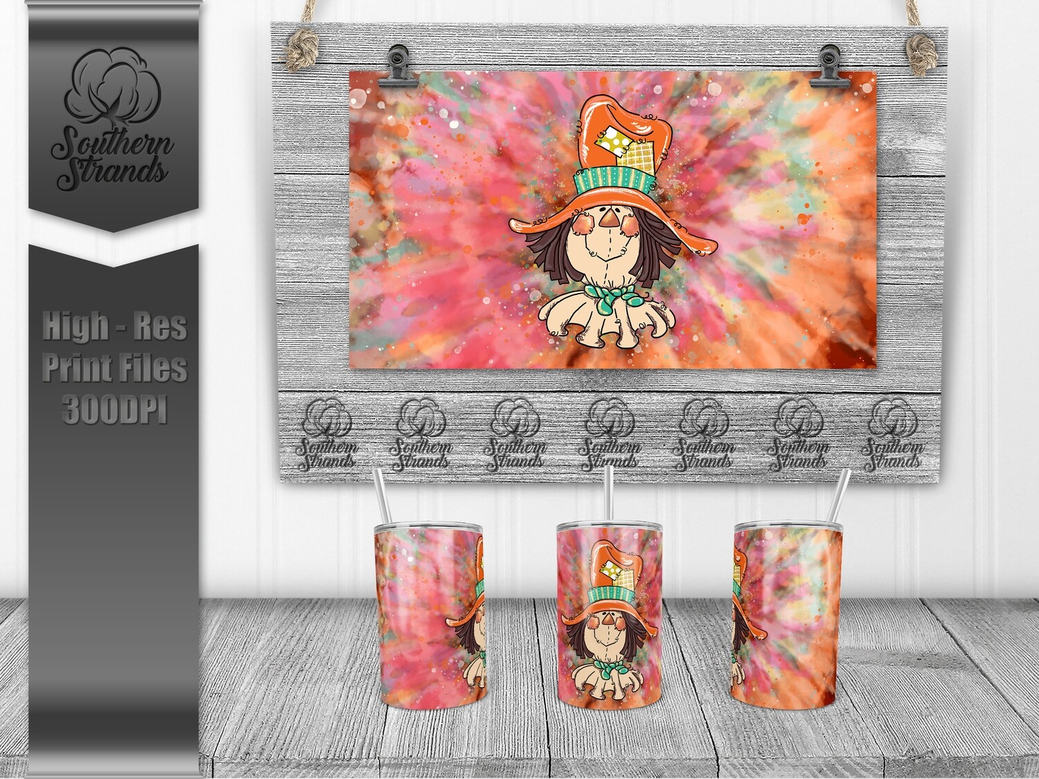 Fall Scarecrow - Sippy Cup | DIGITAL DESIGN