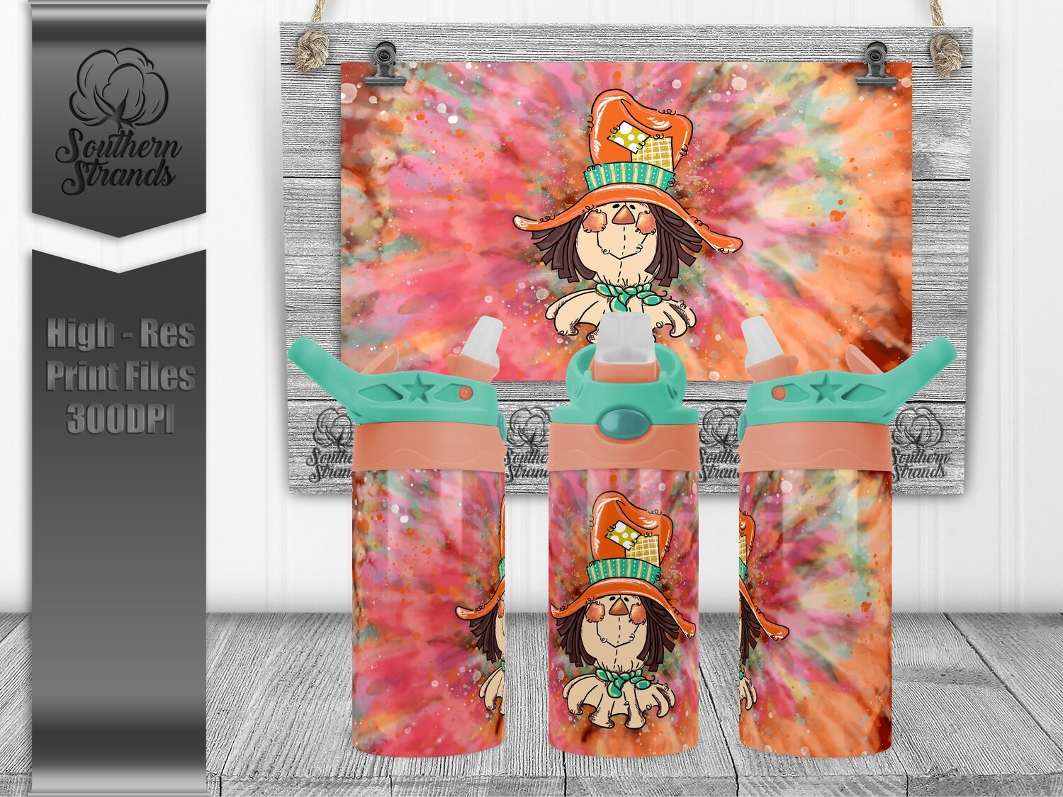 Fall Scarecrow Flip Sippy | DIGITAL DESIGN