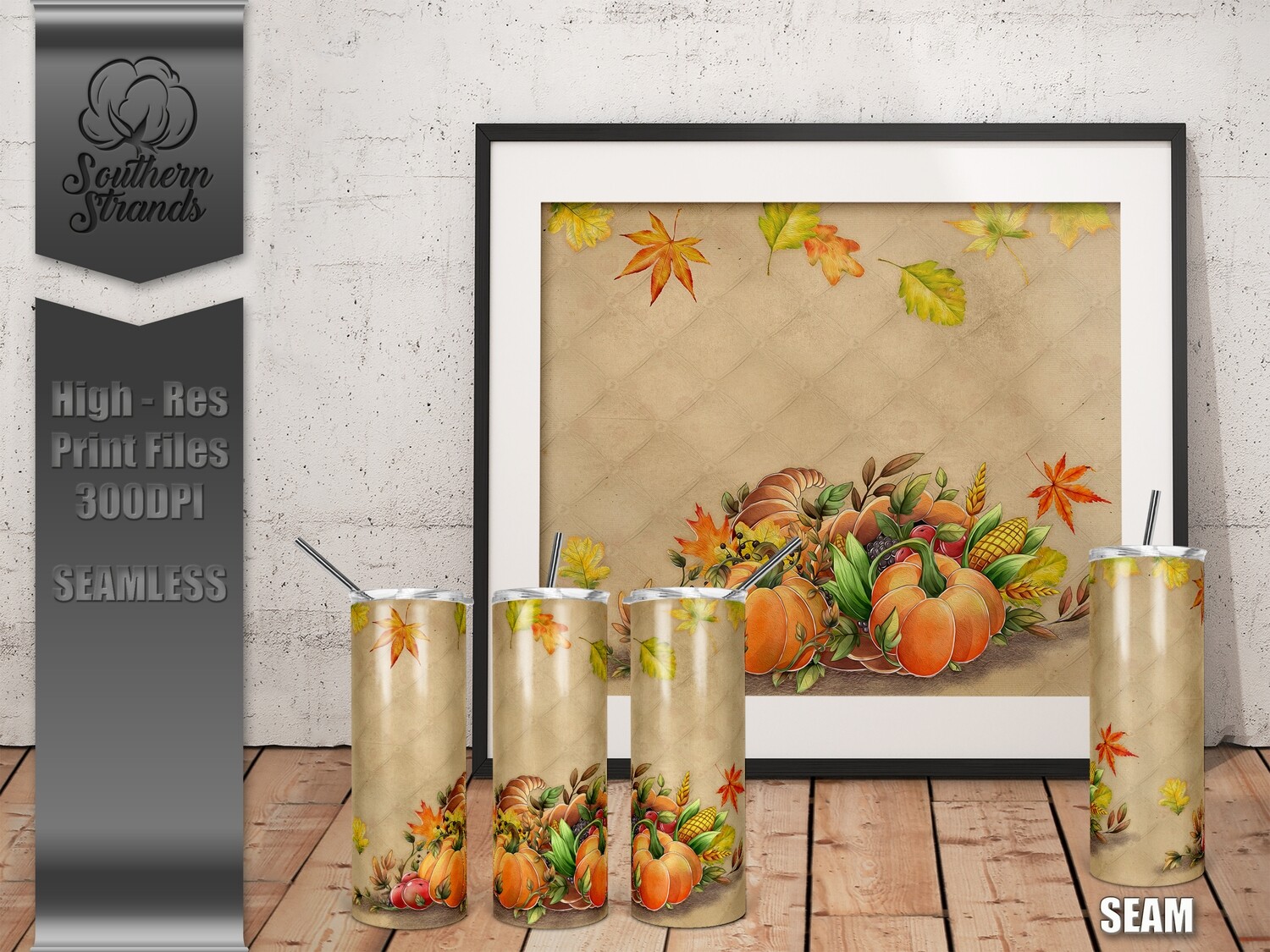 Fancy Fall Tumbler  - Seamless | DIGITAL DESIGN