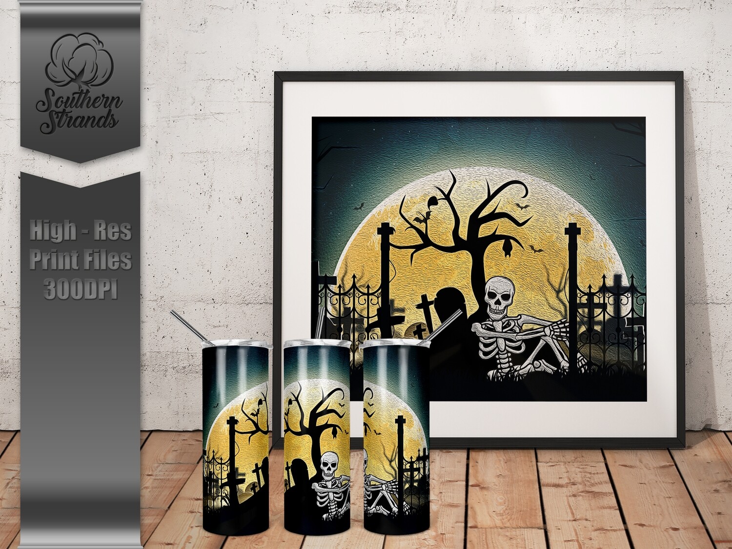 Sitting Skeleton Tumbler | DIGITAL DESIGN