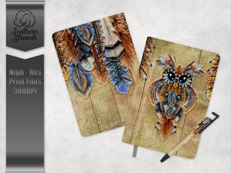 Fall Feather Owl Journal and Pen Set | 3 sizes