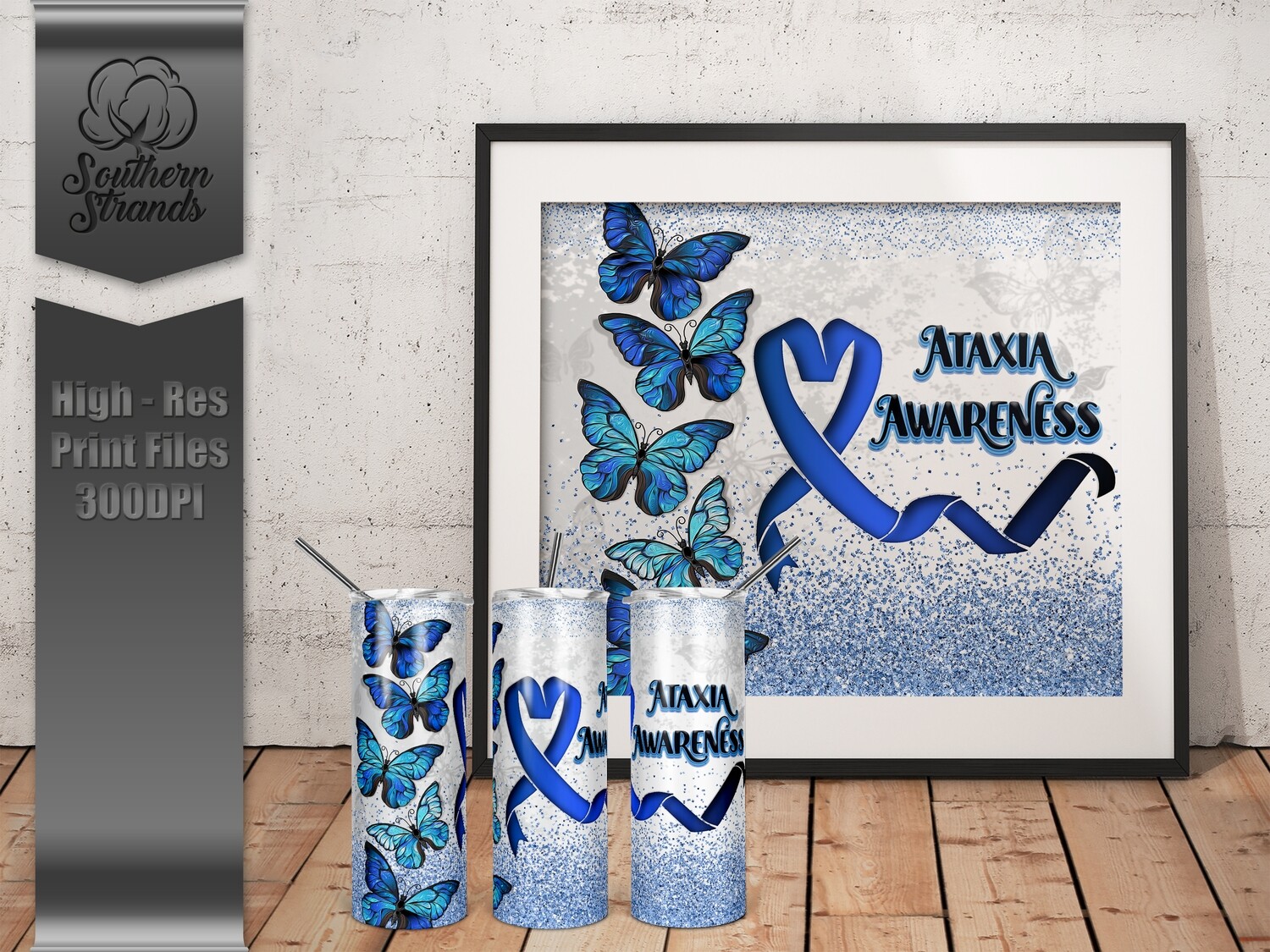 Ataxia Awareness Tumbler | DIGITAL DESIGN