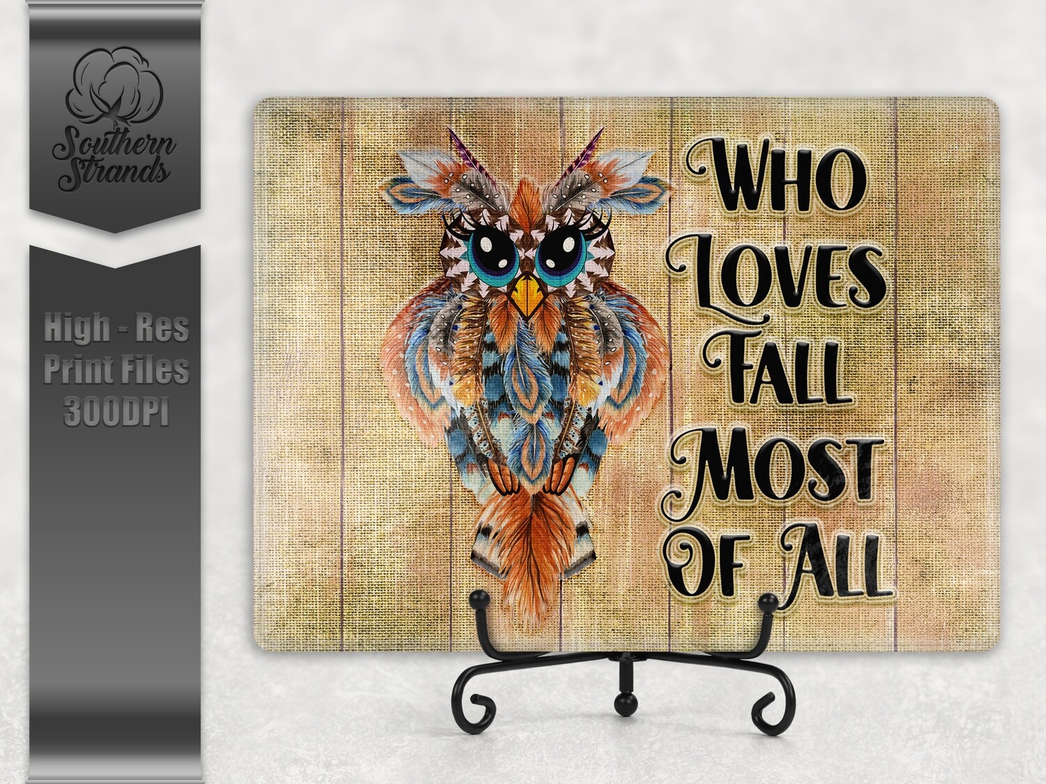 Fall Feather Owl Cutting Board | 2 sizes