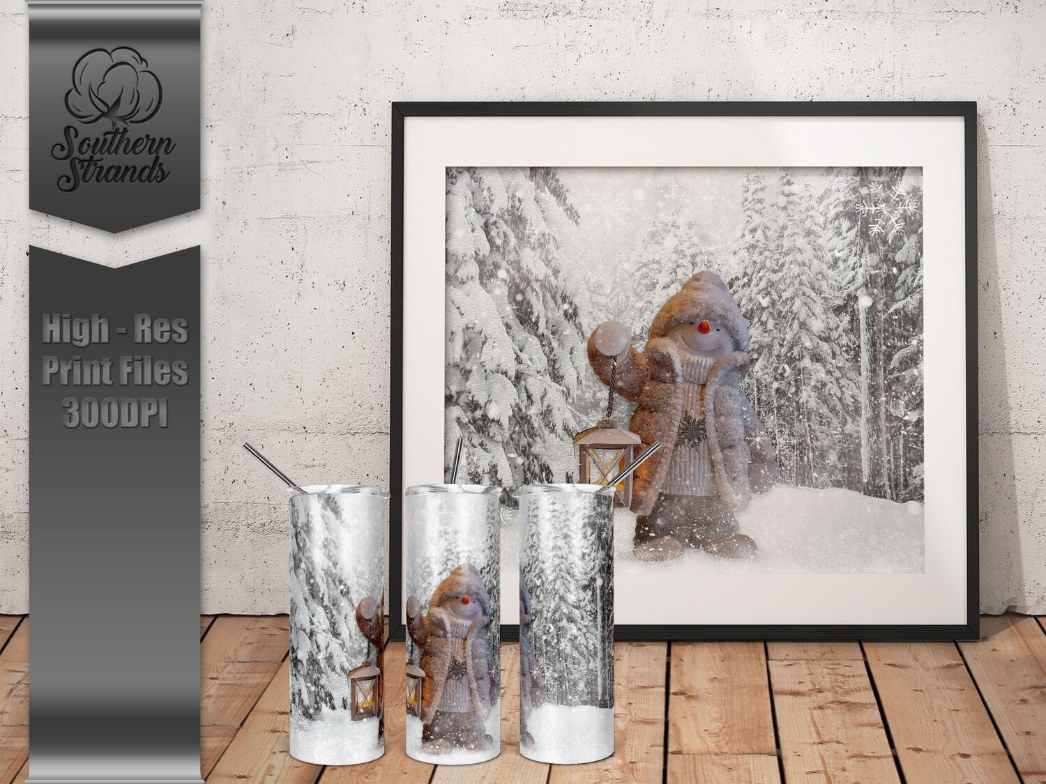 Snowy Days Lantern Tumbler | DIGITAL DESIGN