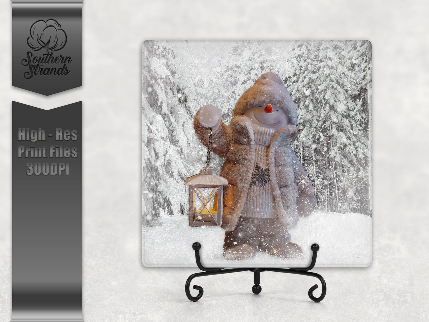 Snowy Days Lantern Square Alphabet Bundle