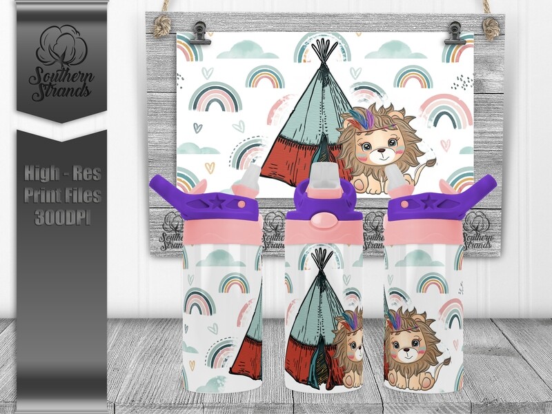 AAP EXCLUSIVE | BoHo Rainbows Kids Flip Sippy |  DIGITAL DESIGN
