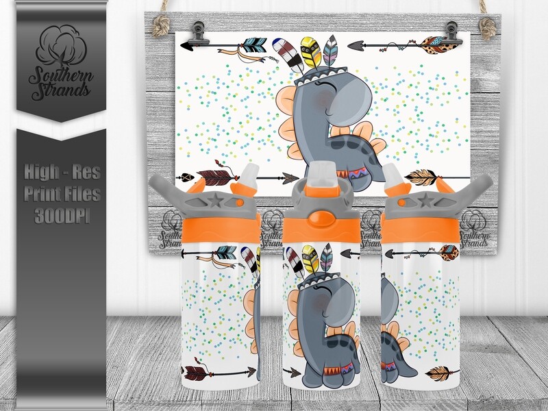 AAP EXCLUSIVE | BoHo Dino Boy Kids Flip Sippy |  DIGITAL DESIGN