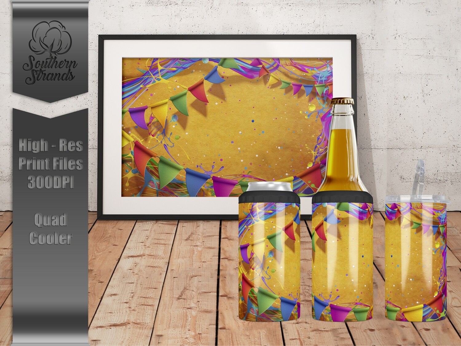 A Splash of Color  QUAD 4 in 1 | Add Your Own Text | DIGITAL DESIGN
