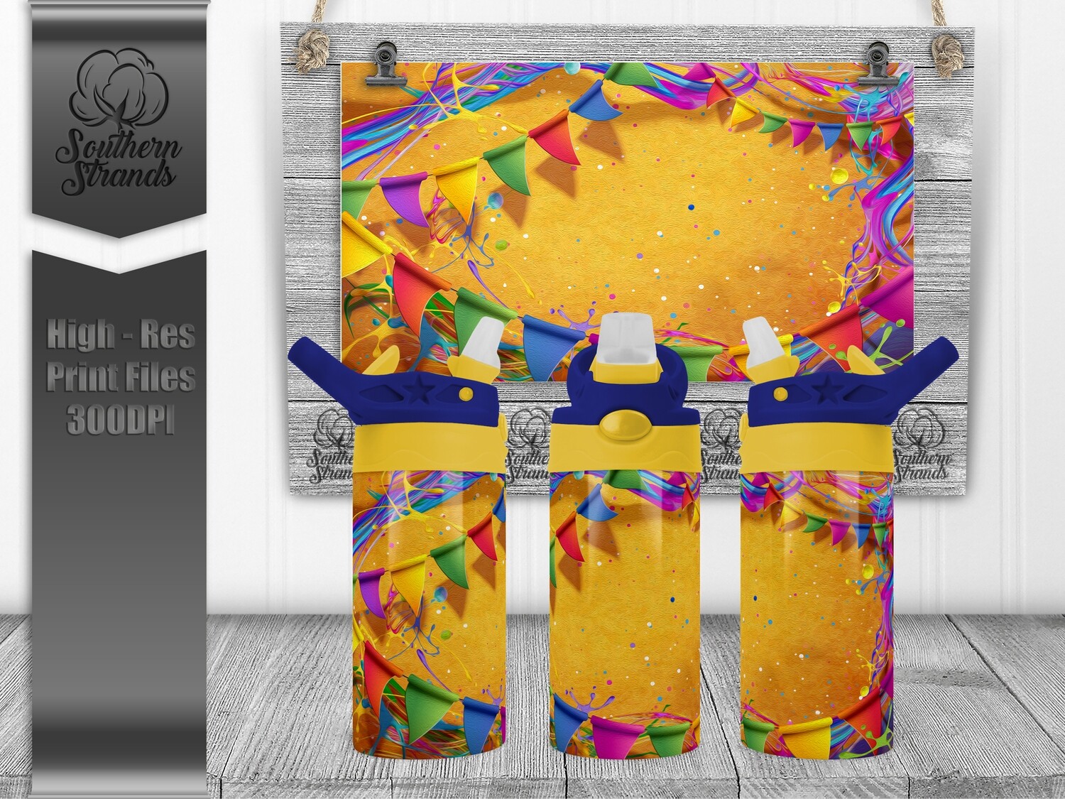A Splash of Color  Flip Sippy | Add Your Own Text | DIGITAL DESIGN
