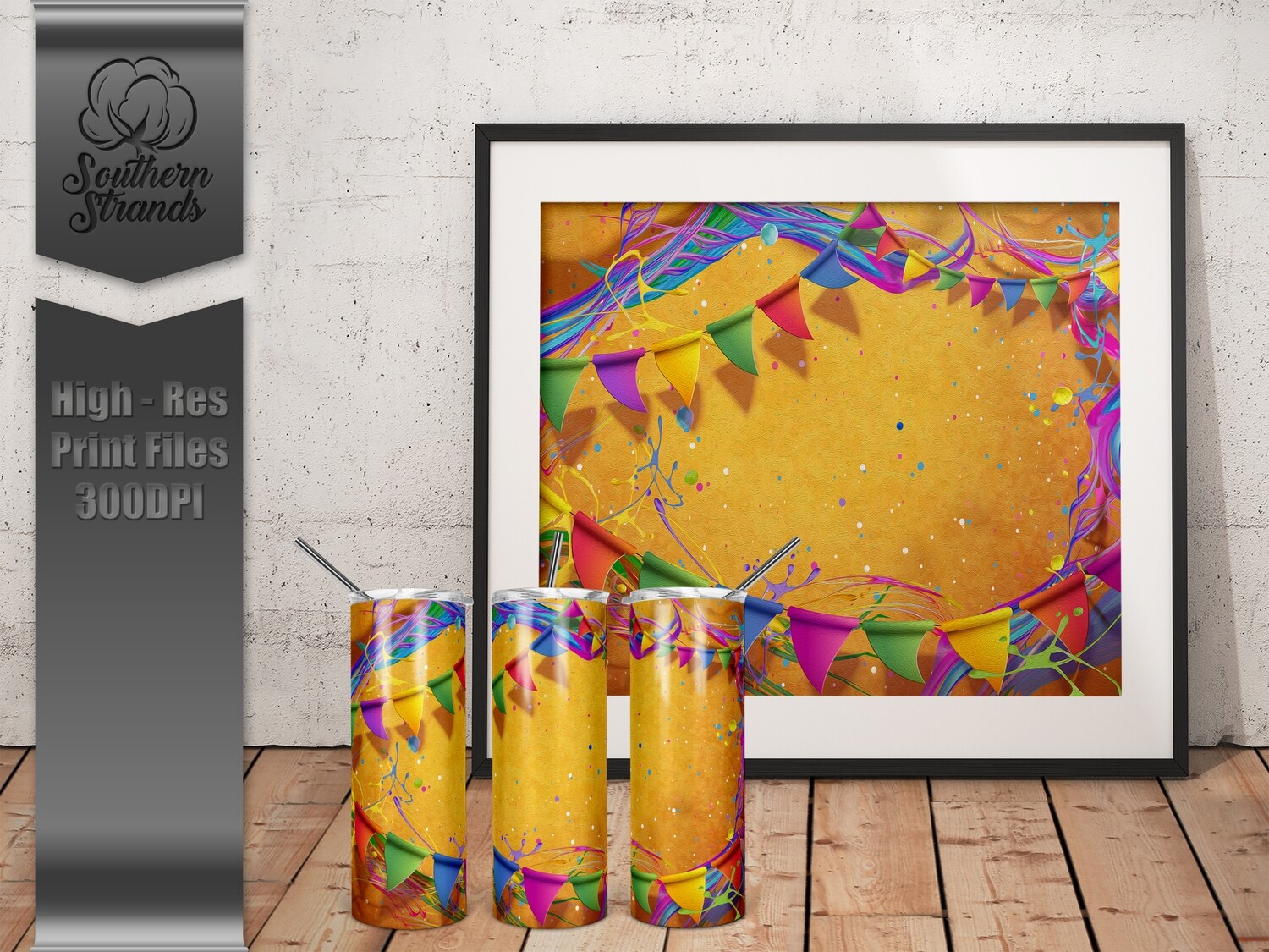 A Splash of Color 20oz Tumbler | Add Your Own Text | DIGITAL DESIGN