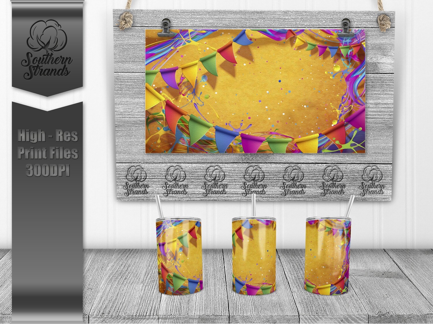 A Splash of Color Kids 12oz Sippy/Straw Lid | DIGITAL DESIGN