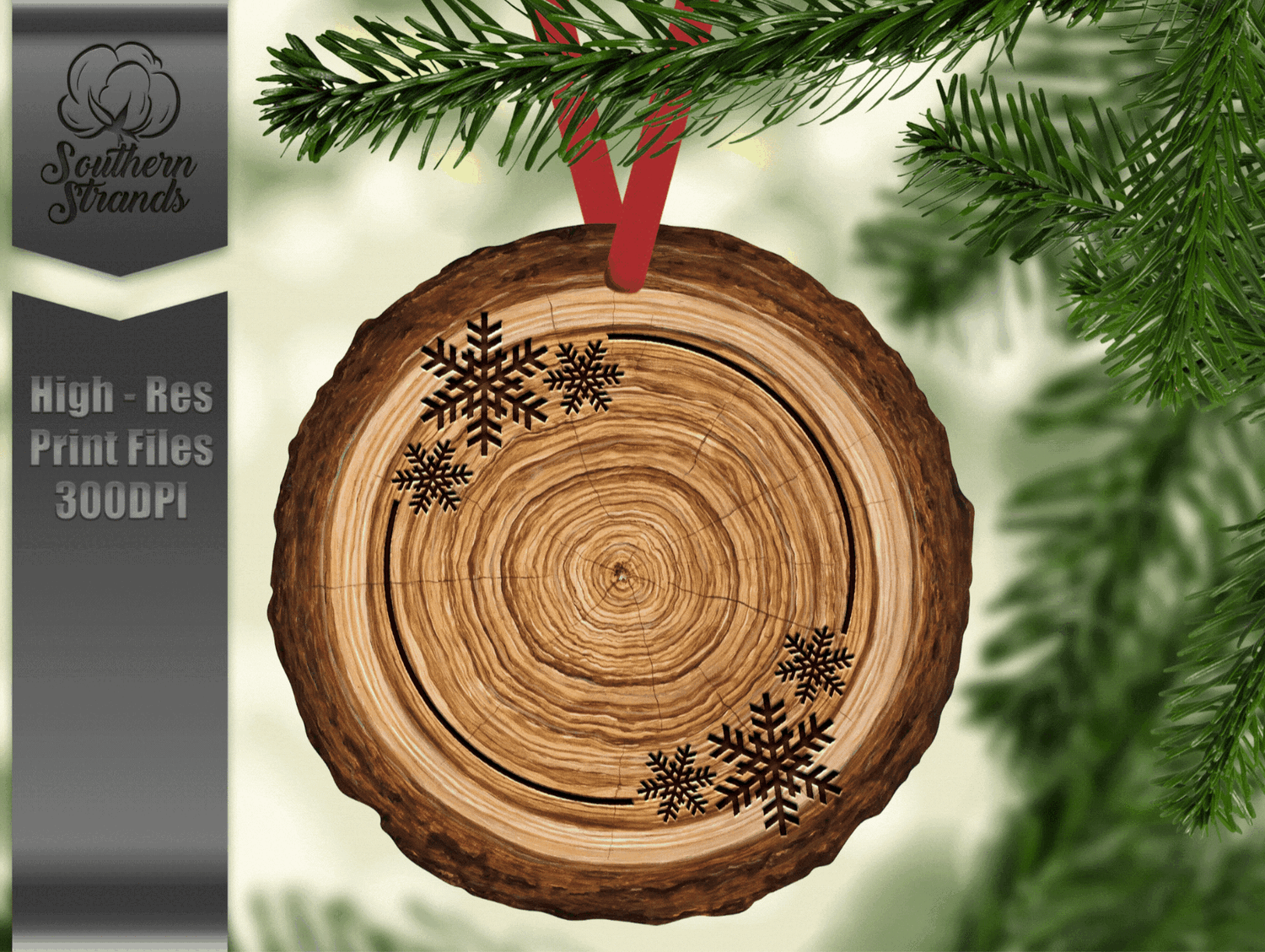 Wood Slice Snowflake Ornament 5 Pet Quotes + One Blank to add your own personalization | DIGITAL DESIGN