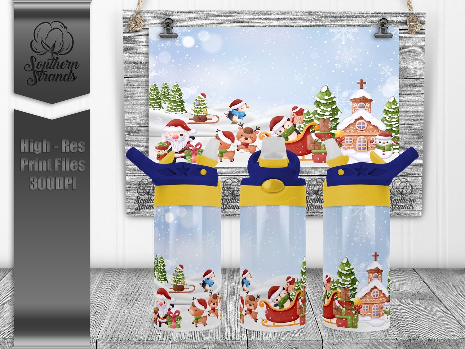 Countdown To Christmas Kids Flip Sippy | DIGITAL DESIGN